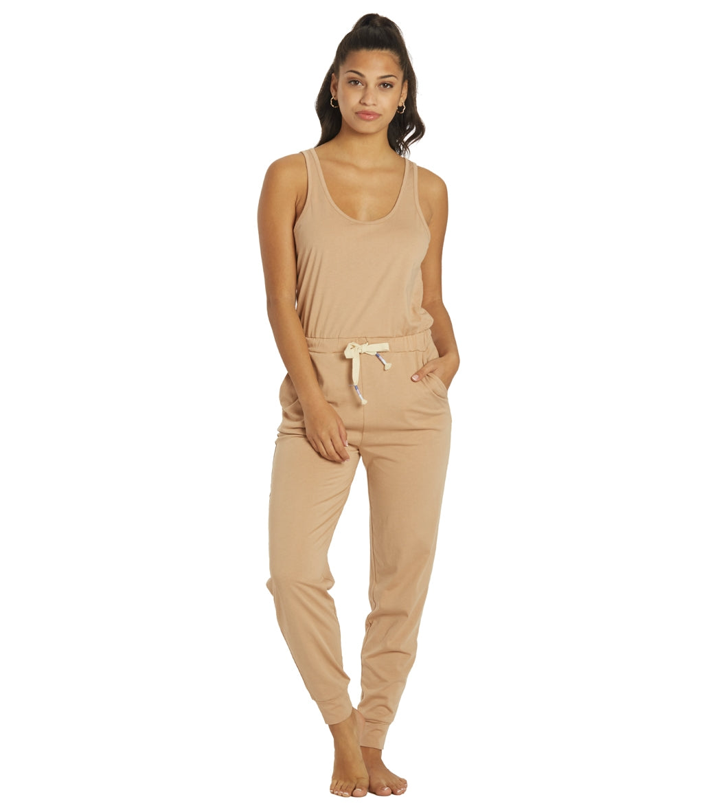 Spiritual Gangster Perfect Lounge Jumpsuit - Camel Cotton