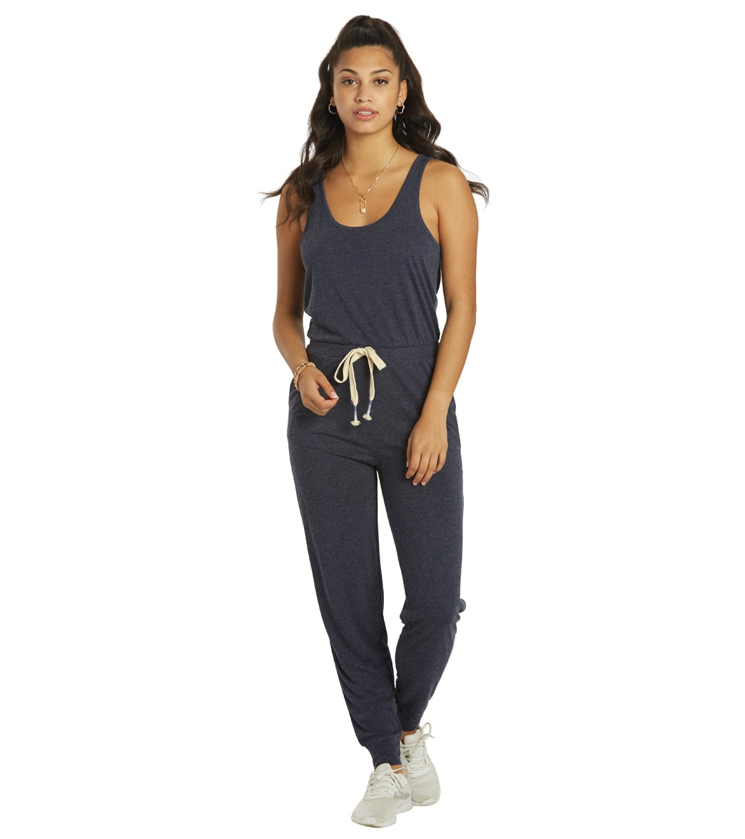 Spiritual Gangster Perfect Lounge Jumpsuit - Heather Night Cotton