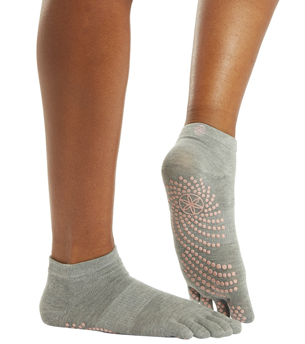 Yoga Socks Grip Full Toe Elle - Natural