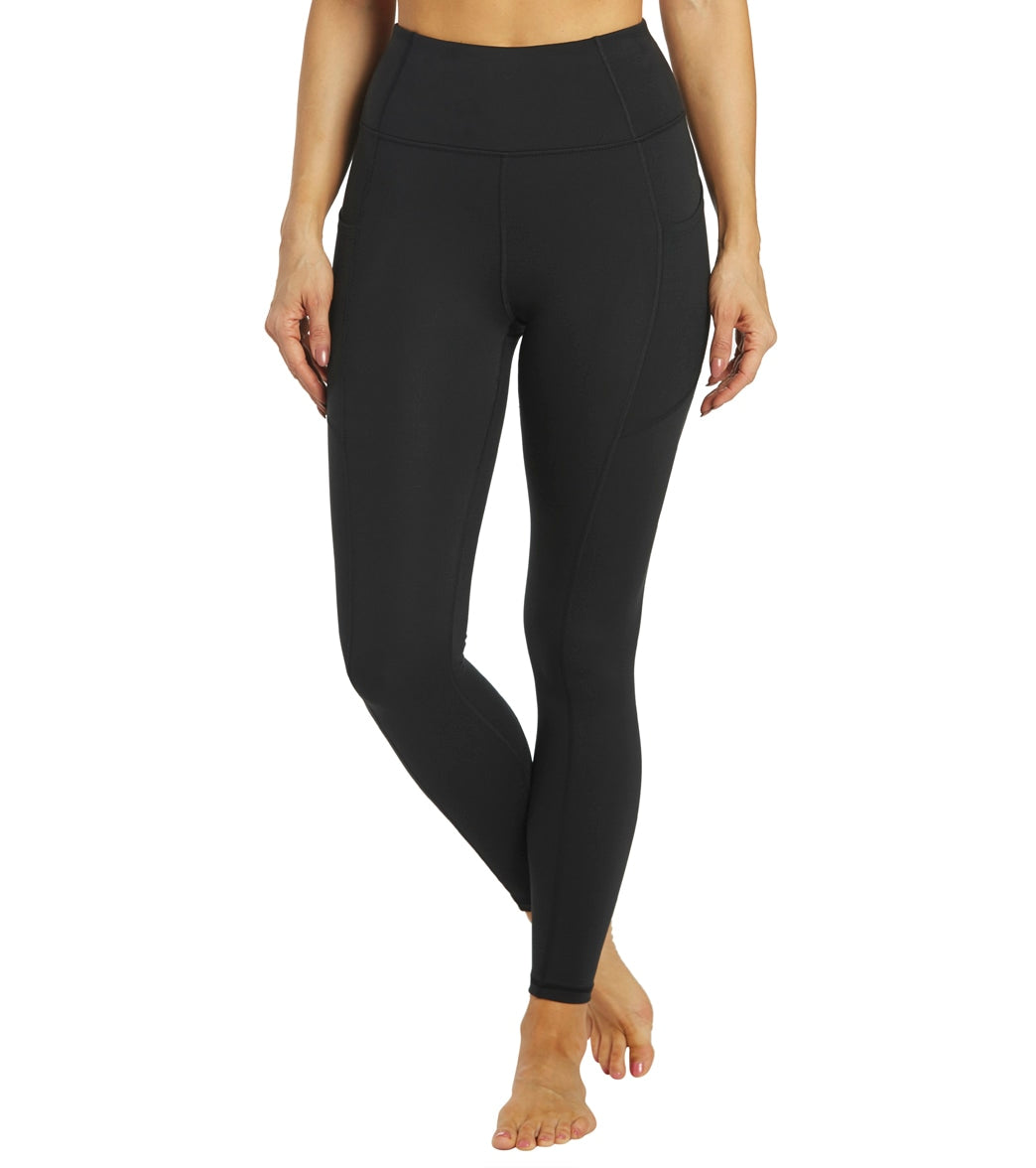 Marika Ginger Yoga Leggings - Black Spandex