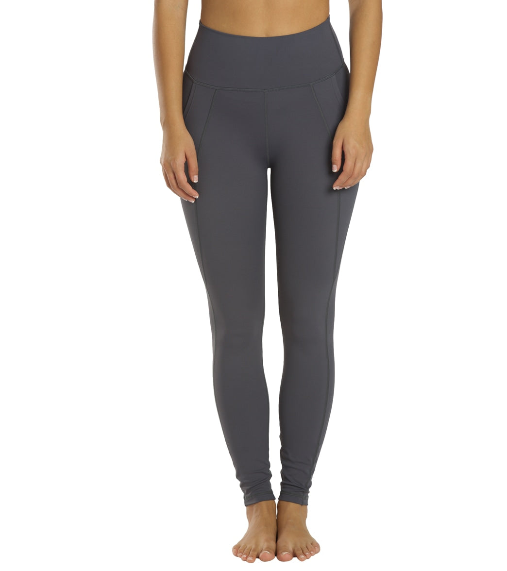 All Fenix Rise 7/8 Pocket Yoga Leggings - Graphite Spandex