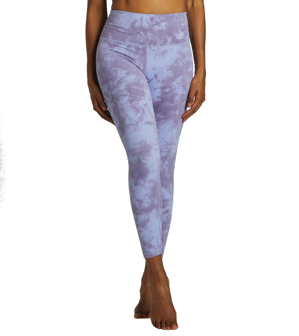 Glyder Pure Yoga Leggings - Lilac Tonal Dye X-Small Spandex Moisture Wicking