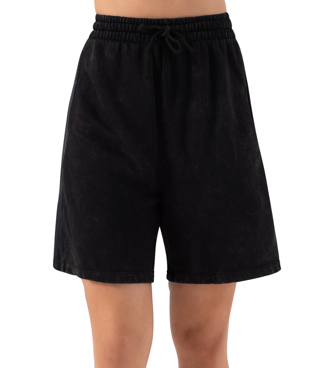 NUX Terry Boyfriend Short - Black - Cotton