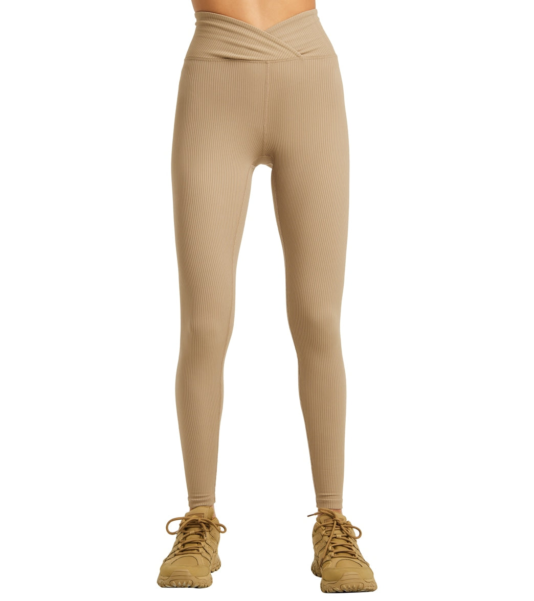 Year of Ours Ribbed Veronica Legging - Terracota - Spandex