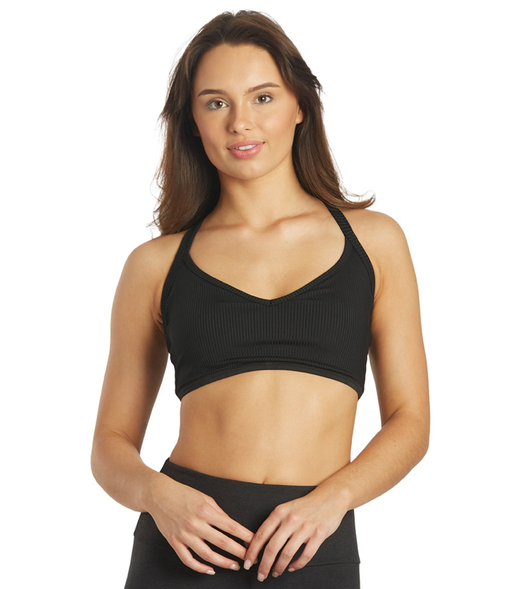 Year of Ours Ribbed Curve Bra - Black - Spandex