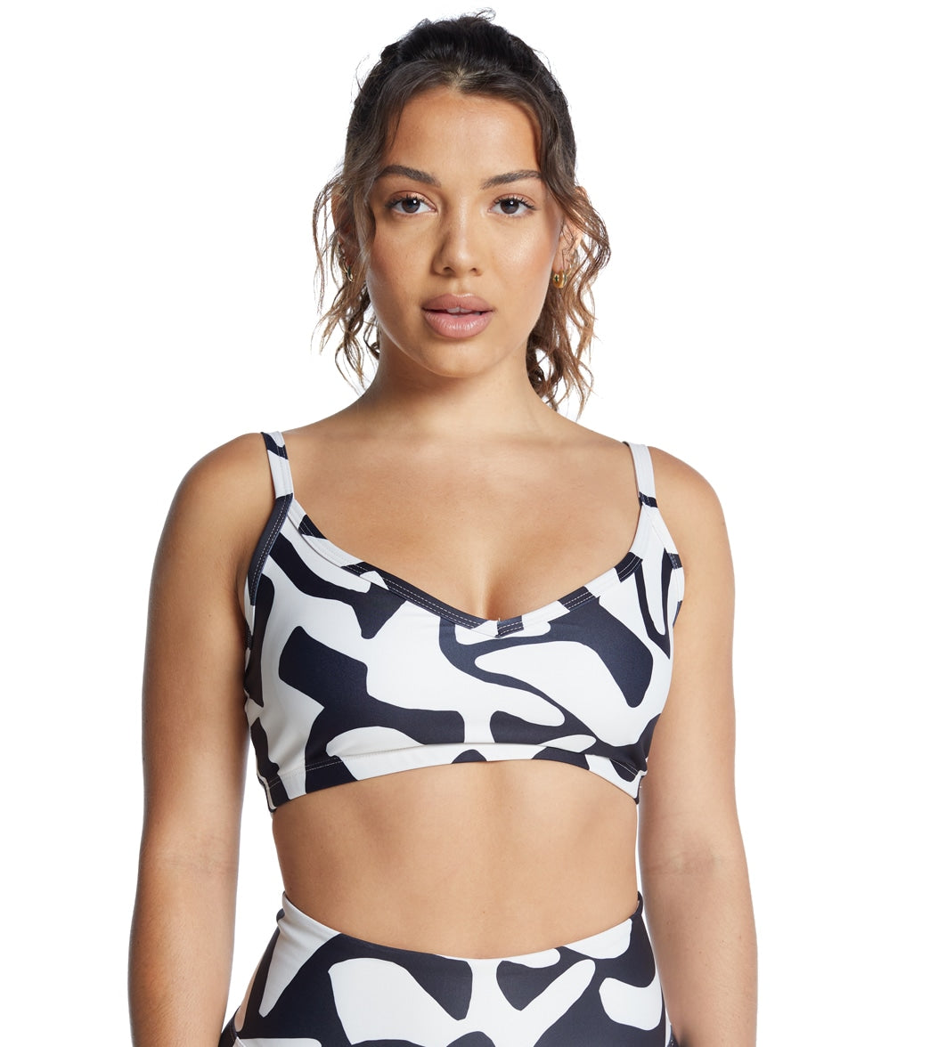 Year of Ours Rio Curve Bralette - Black/Bone - Spandex