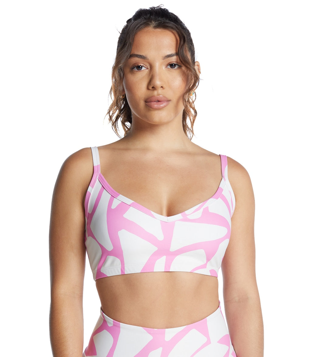 Year of Ours Rio Curve Bralette - Pink/Bone - Spandex