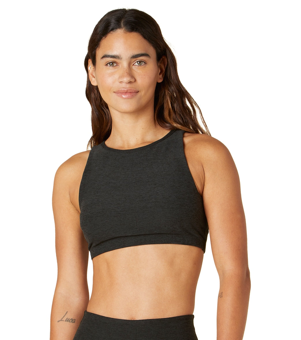 Beyond Yoga Spacedye Open Back Sports Bra - Darkest Night Moisture Wicking