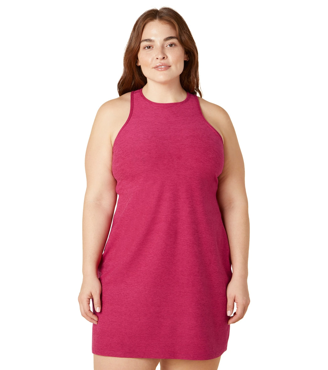 Beyond Yoga Plus Size Spacedye Under Lock And Key Dress - Dragonfruit-Sangria Dragonfruit/Sangria Moisture Wicking