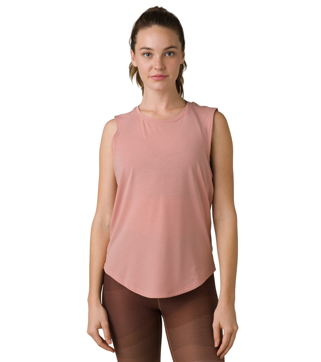 prAna Rogue Sleeveless - Cloud Blush - Cotton Top Moisture Wicking