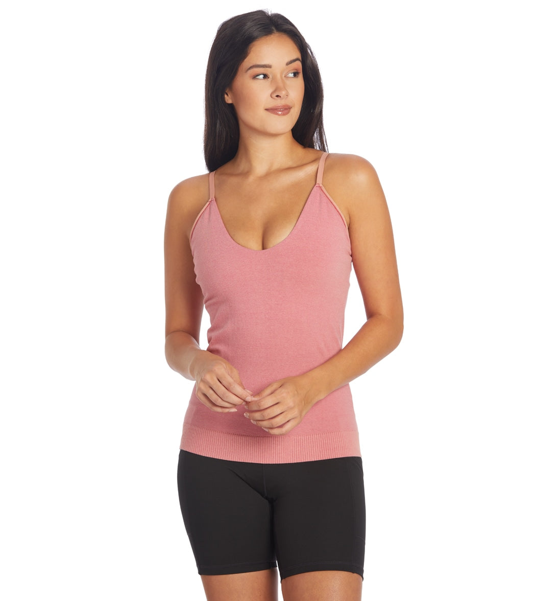 prAna Sopra Seamless Bra Tank Top - Cloud Blush - Cotton