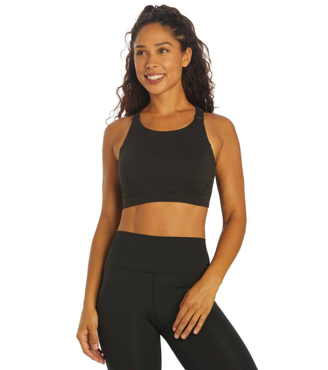 prAna Everyday Support Bra Tank Top - Black - Cotton