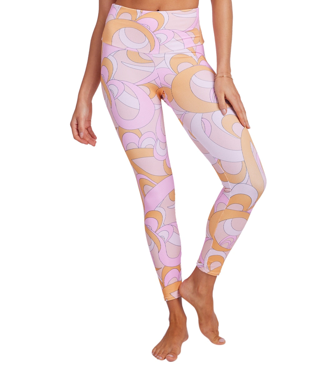 Onzie High Rise Rib 7/8 Legging - Summer Groove Spandex