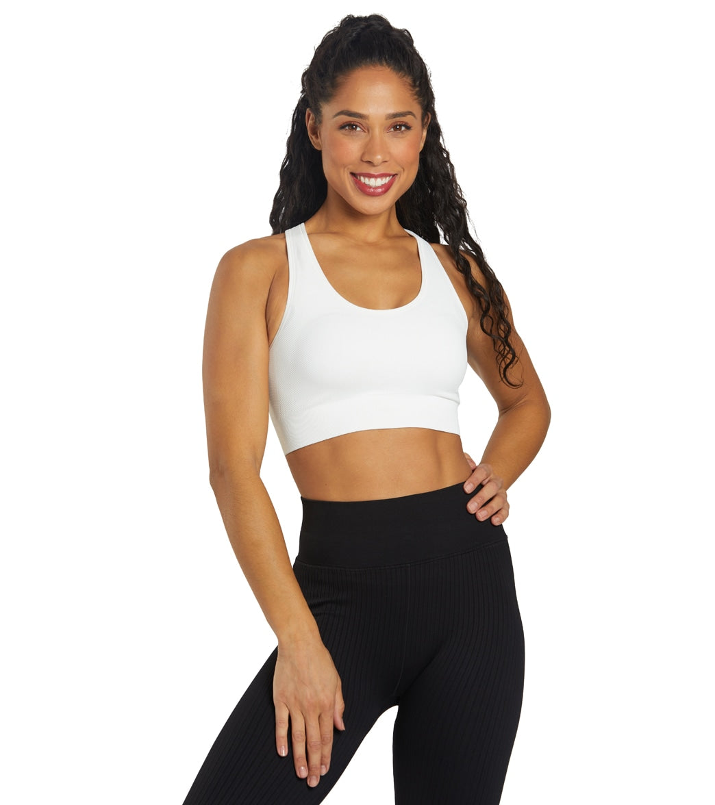 NUX One by One Scoop Bra - White - Spandex