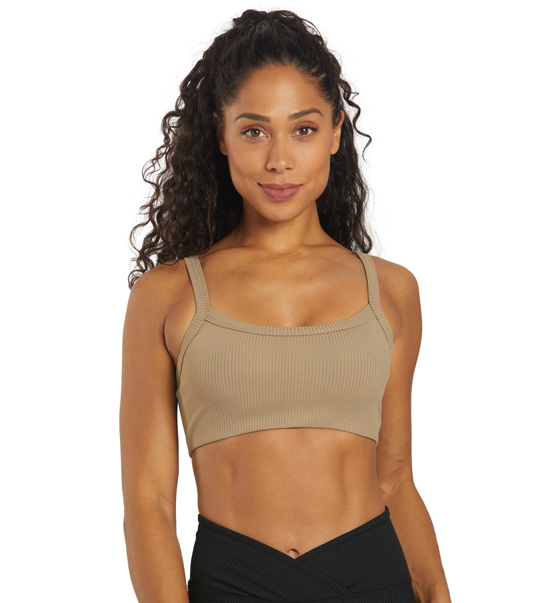 Year of Ours Ribbed Bralette 2.0 - Caribou - Spandex