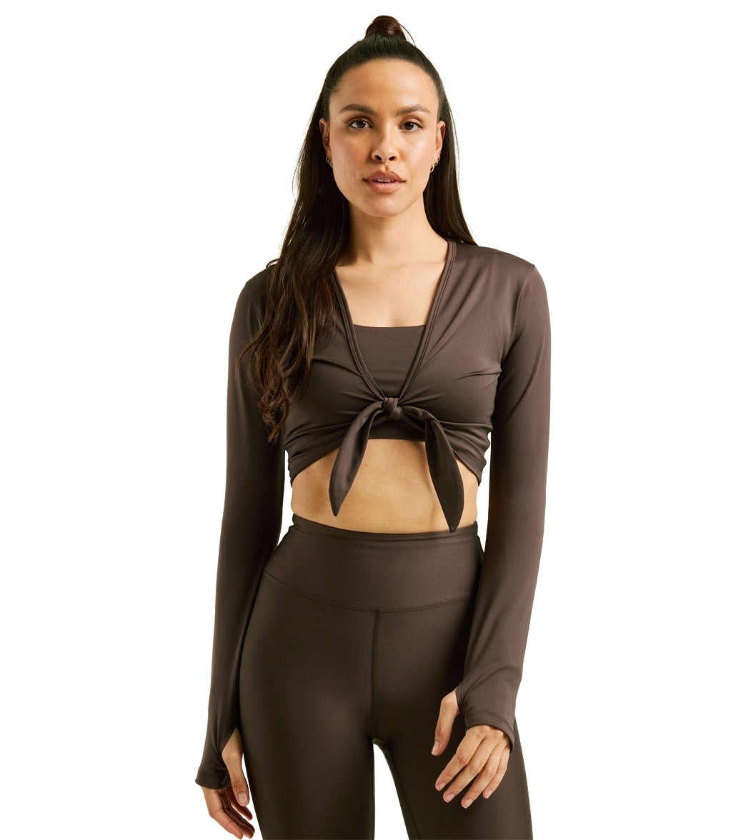 Sweaty Betty Tie Side Yoga Long Sleeve Top  Anthropologie Japan - Women's  Clothing, Accessories & Home