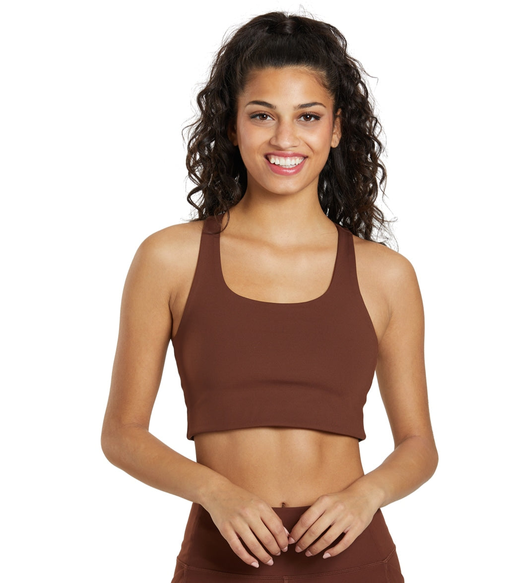 Girlfriend Collective Paloma Bra - Earth - Spandex