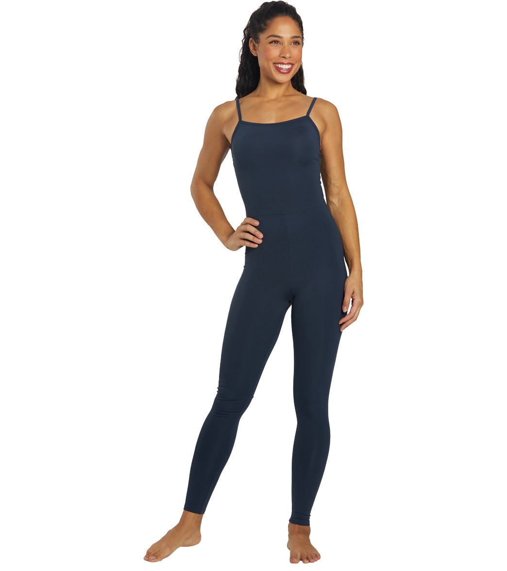 Girlfriend Collective The Unitard - Midnight - Spandex Moisture Wicking