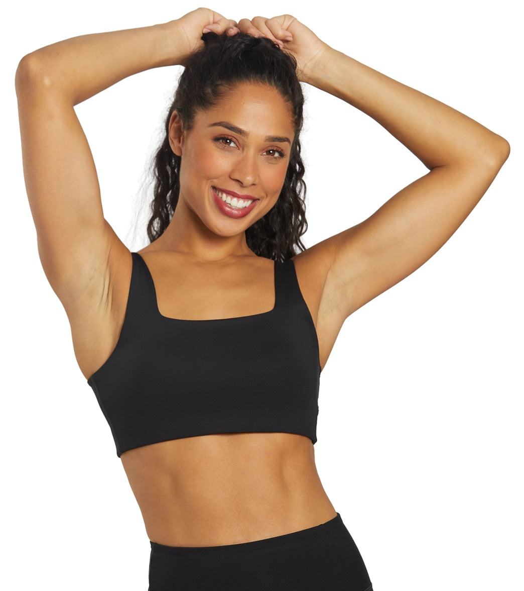 Girlfriend Collective Tommy Bra - Black - Spandex