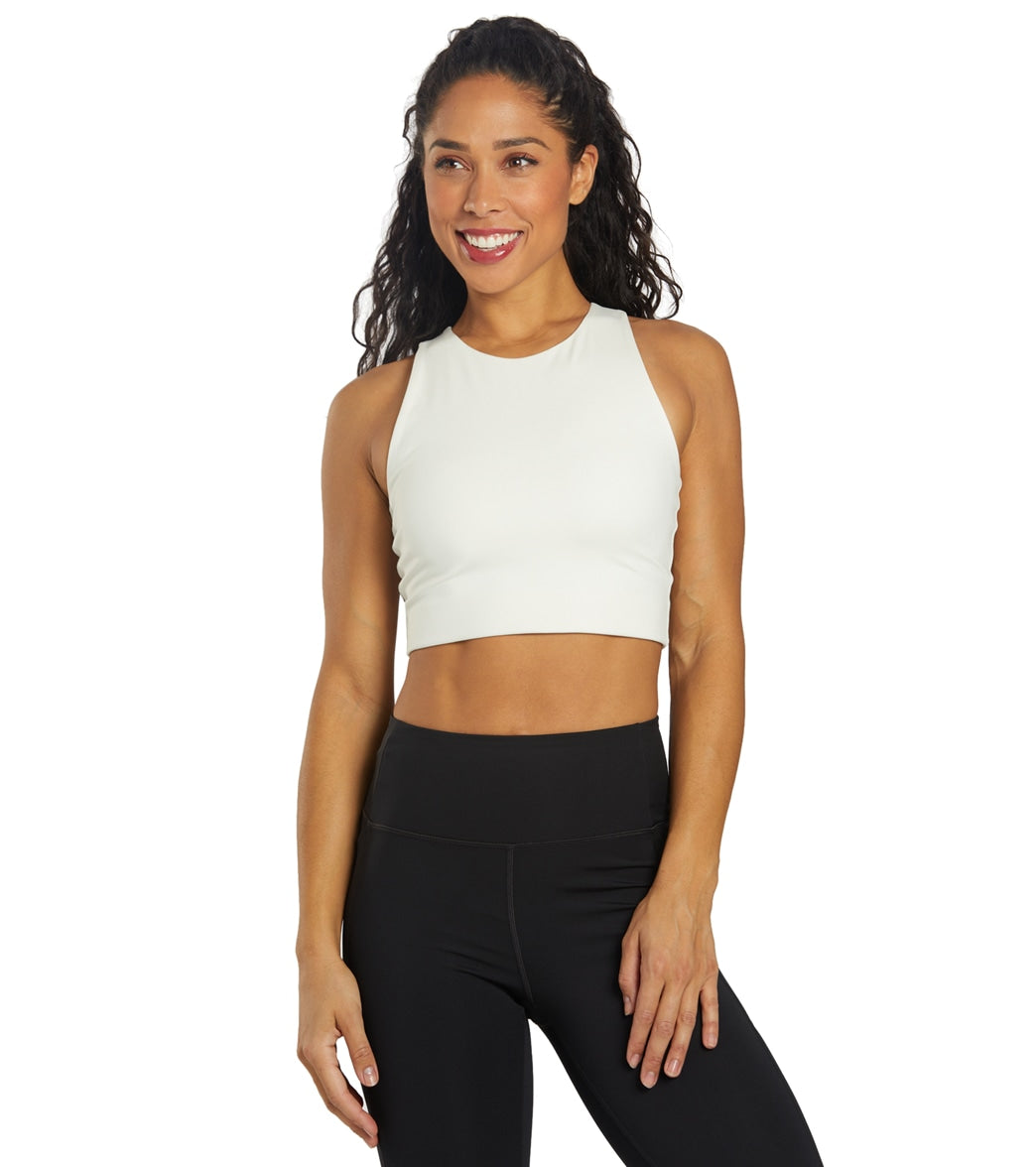 Girlfriend Collective Dylan Bra - Ivory - Spandex