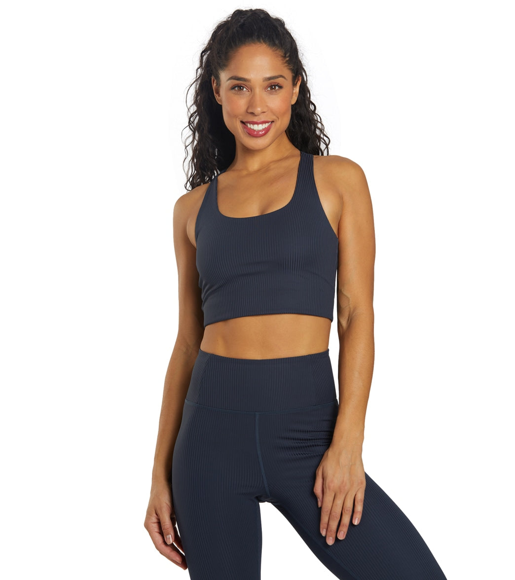 Girlfriend Collective RIB Paloma Bra - Midnight - Spandex