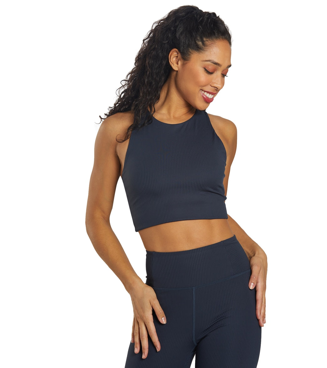 Girlfriend Collective RIB Dylan Bra - Midnight - Spandex