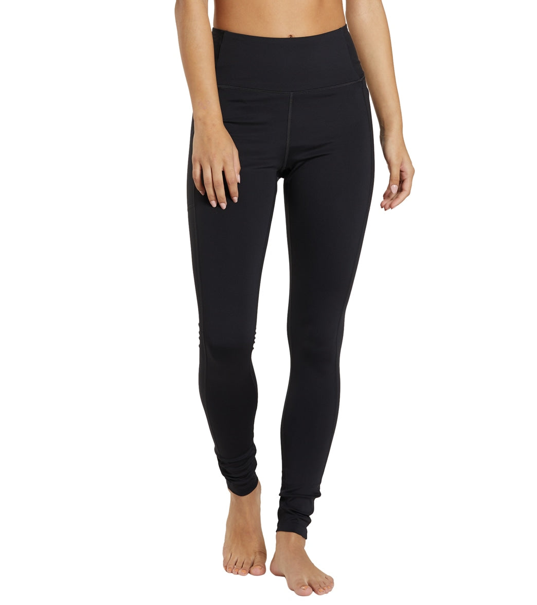 Girlfriend Collective Women's Full Length High Rise Pocket Legging 28.5 - Earth - X-Large