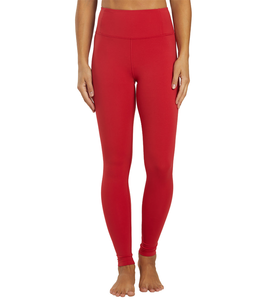 Girlfriend Collective FLOAT Full Length Seamless High Rise Legging 28.5-inch - Flame - Spandex