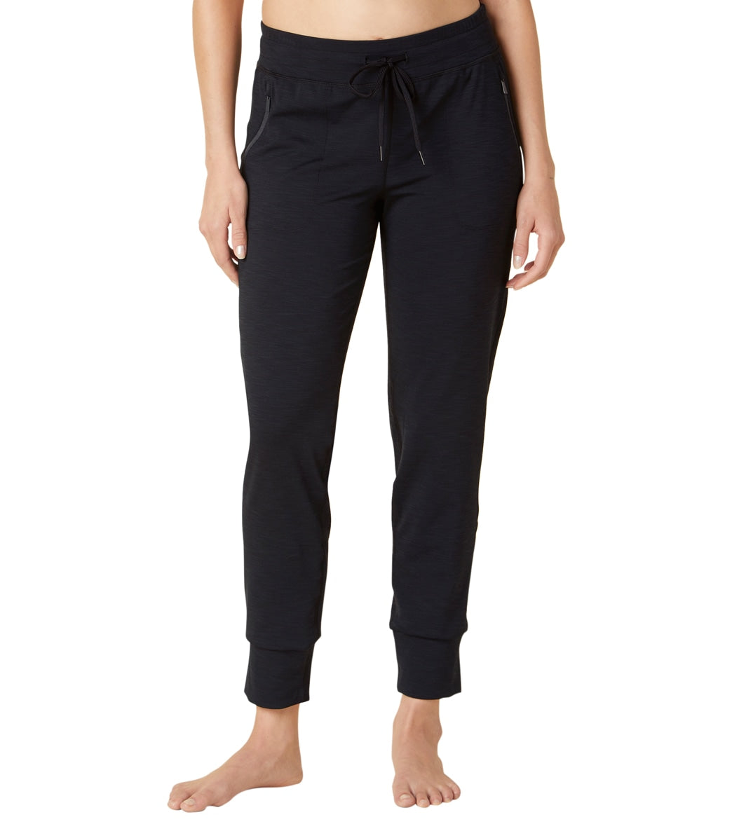 Beyond Yoga Heather Rib Street Jogger Pants - Black