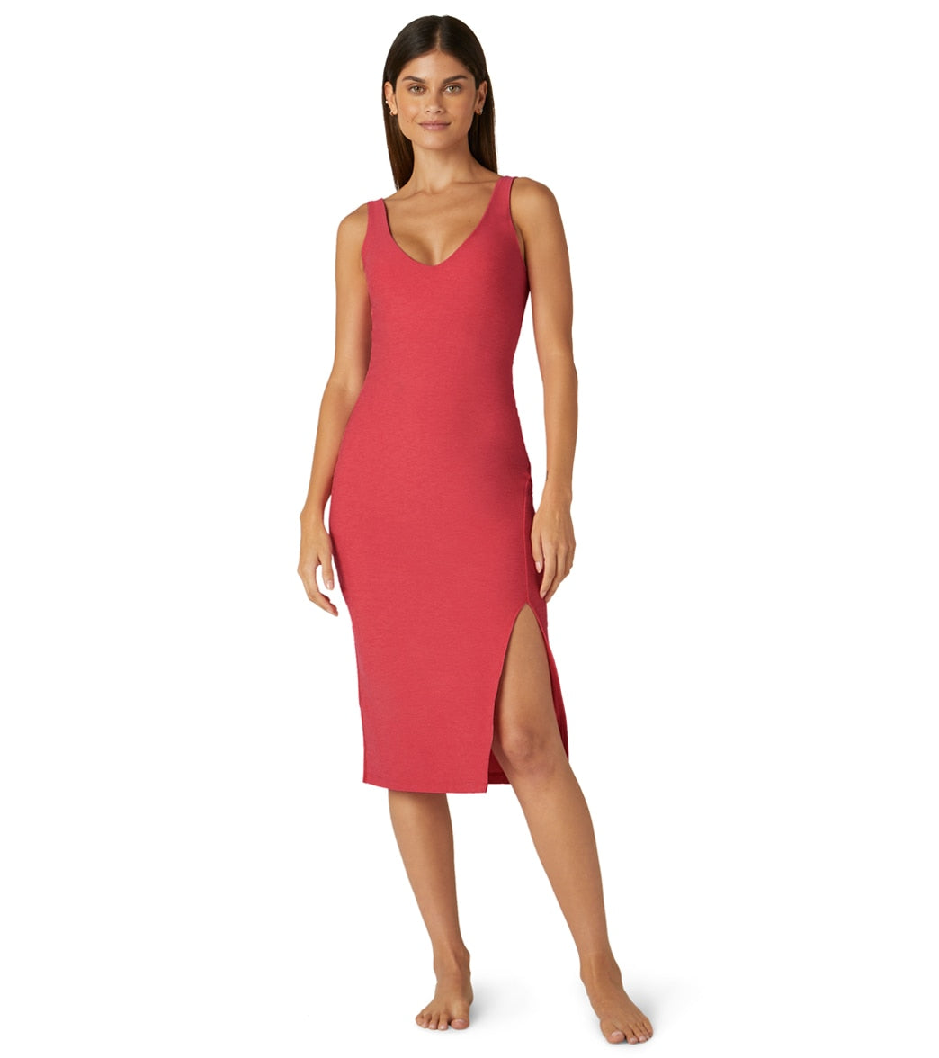 Beyond Yoga Heather Rib Westside Mini Dress