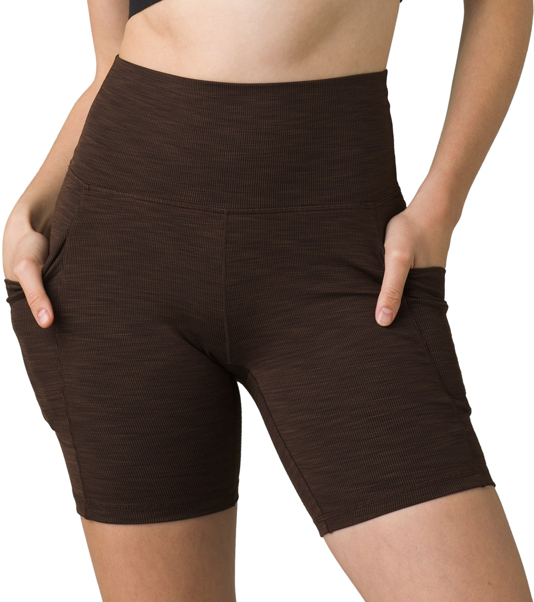 prAna Becksa Short - Oak Barrel Heather - Cotton Moisture Wicking