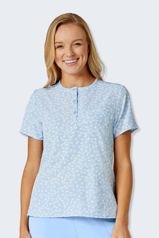 Nursing Printed Scrub Top