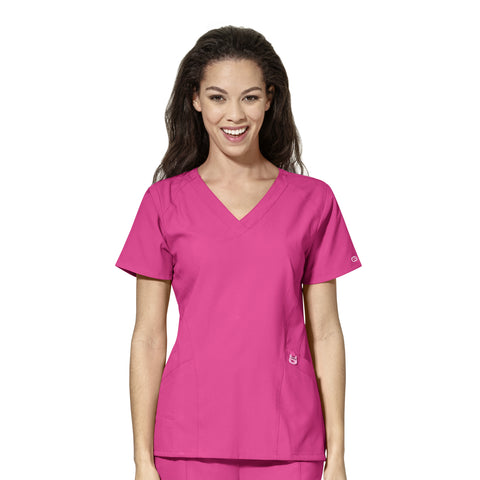 6155 Hot Pink Scrub Top Australia - Infectious Clothing Company