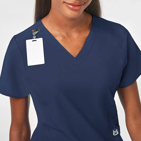 6155 W123 Scrub Shirt with features