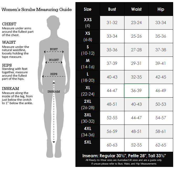 Dickies Size Chart Women's | ubicaciondepersonas.cdmx.gob.mx