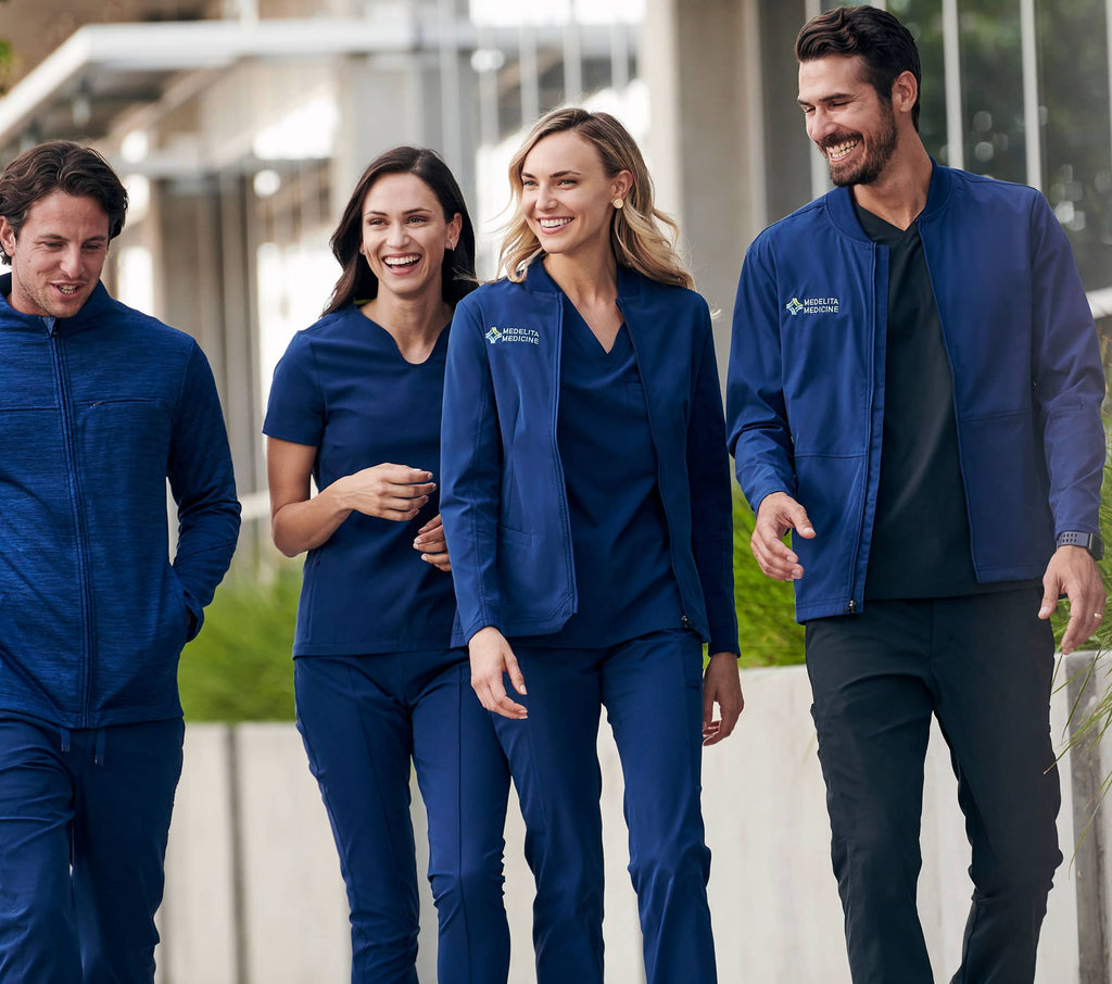 Scrubs, Scrub Jackets with Embroidery Uniforms by Infectious.com.au