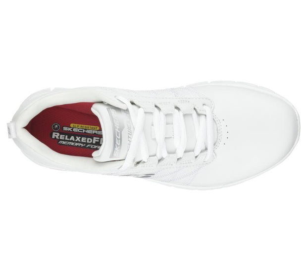 skechers womens white work shoes