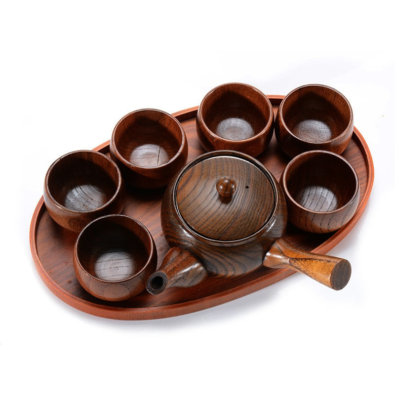 wooden kettle set