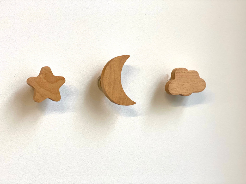 Natural Cute Sea Aquatic Animal Wood Hooks,Wall Mounted,Decorative Childs Hanging  Coat,Set of 4 on OnBuy