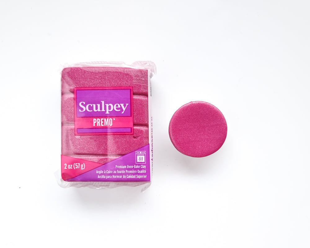 Sculpey Premo Fuchsia - Blueberry Beads