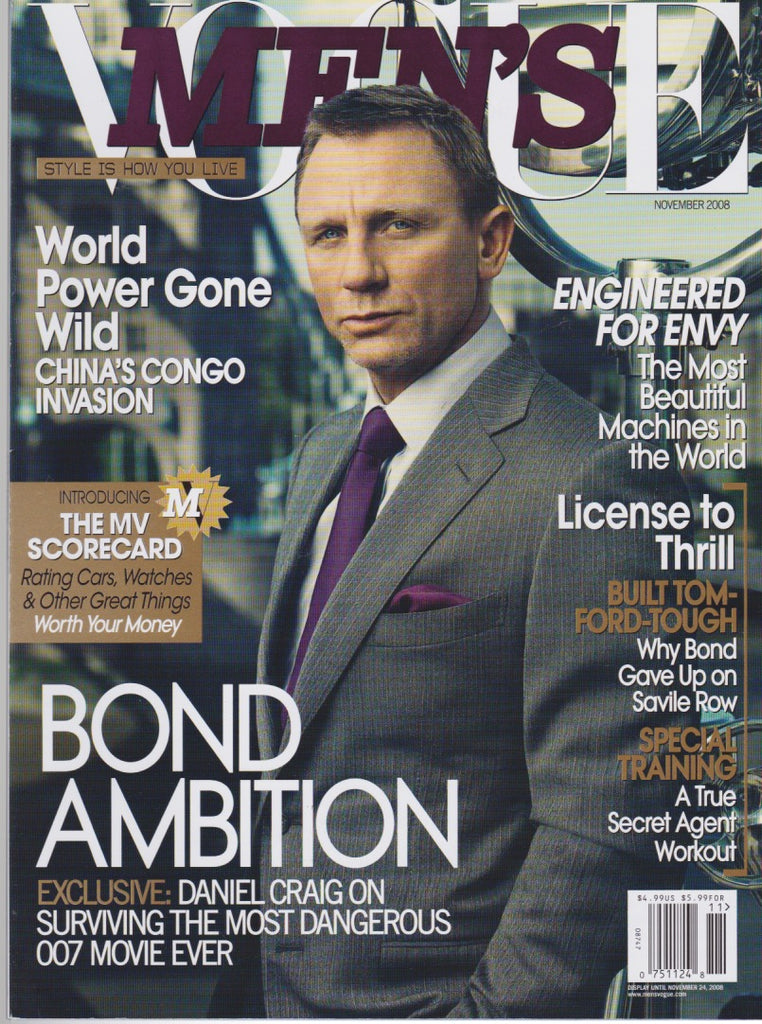 Men S Vogue Magazine Daniel Craig Magazine Canteen