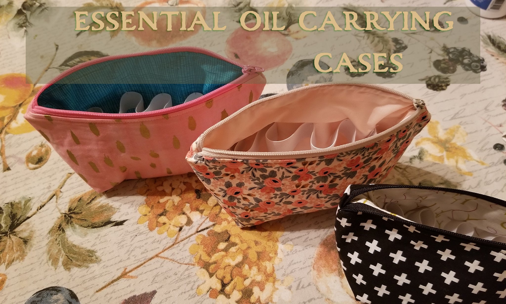 essential oil aromatherapy carrying bags with zipper