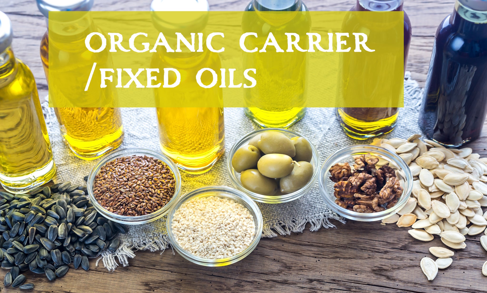 certified organic plant based carrier fixed oils for aromatherapy and skin care