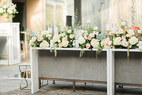 console table floweres