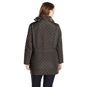 Calvin Klein Women's Quilted Jacket with Side Tabs – The Curvy Shop