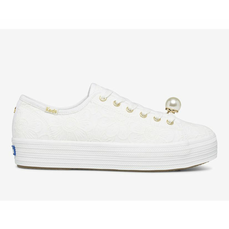 Keds x Kate Spade Triple Kick Floral Eyelet Sneaker – The Curvy Shop