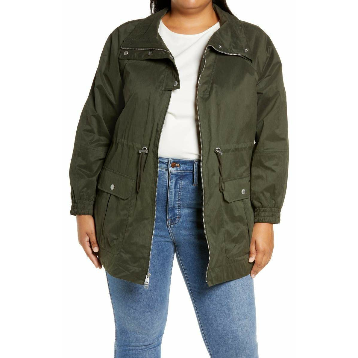 Levi's® Cinch Waist Rain Jacket – The Curvy Shop