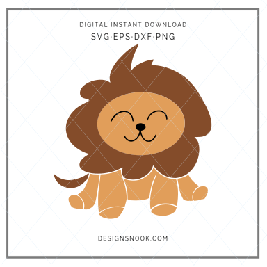 Download Vector Graphics Svg Eps Dxf Png Tagged Cute Baby Lion Page 2 Designs Nook