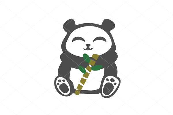 Cute Panda Clipart SVG, Panda Bear Kawaii Stickers PNG SVG