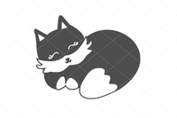 Download Cute Sleeping Fox Svg Free Baby Fox Svg Free Fox Svg Baby Fox Cut F Designs Nook